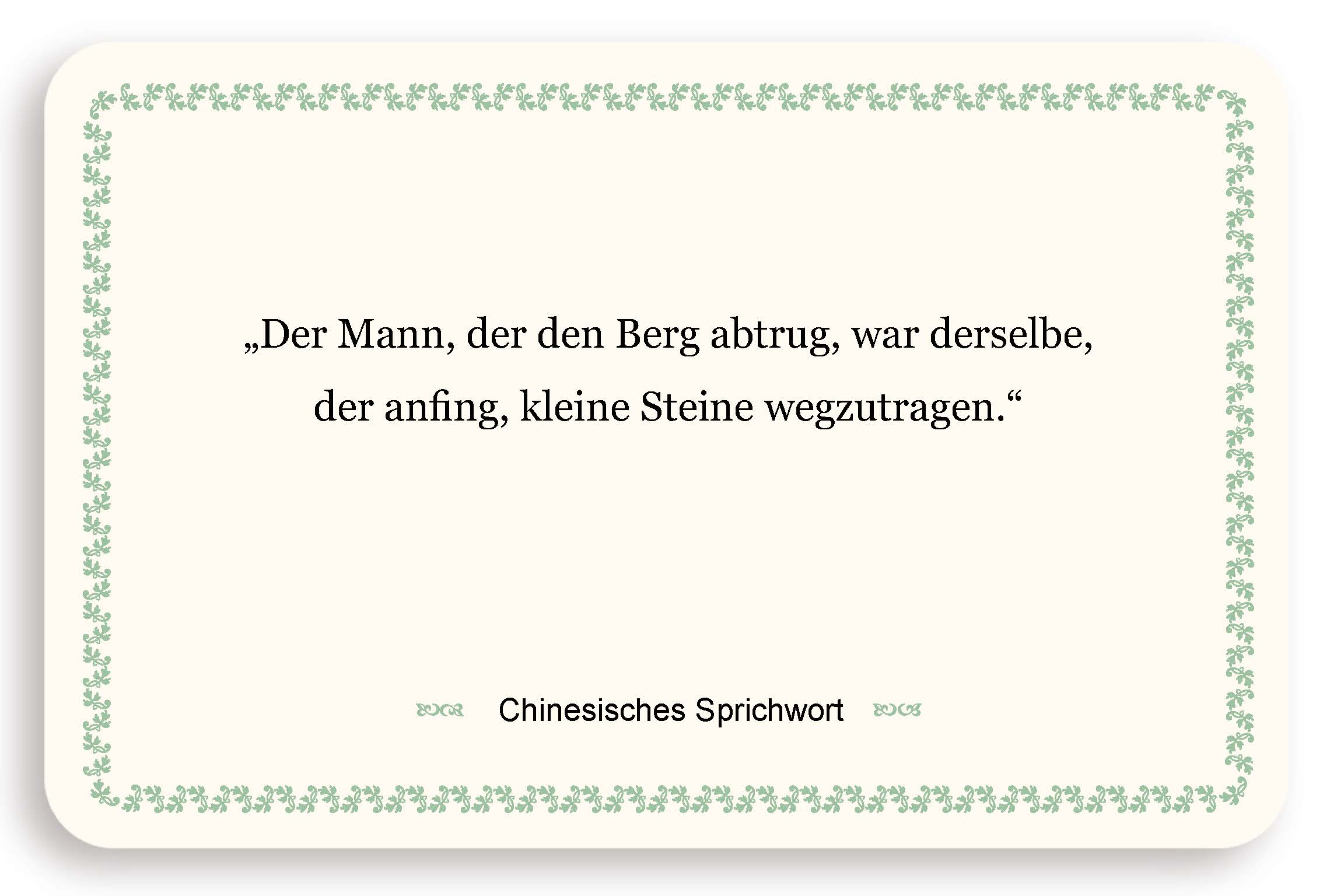 Zitatkarte - Der Weg